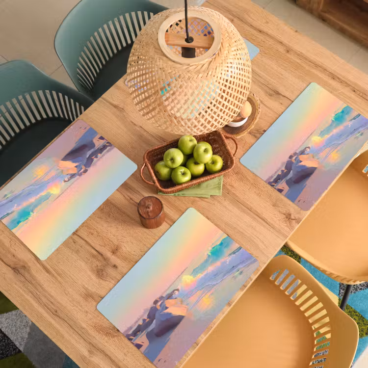 Vinilo para manteles individuales - Luz de verano - Playa - Acentos chispeantes — 3