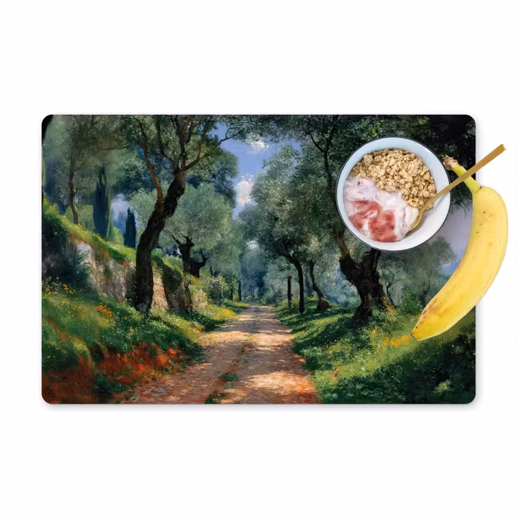 Vinilo para manteles individuales - Sendero - Árboles - Sombra - — 1