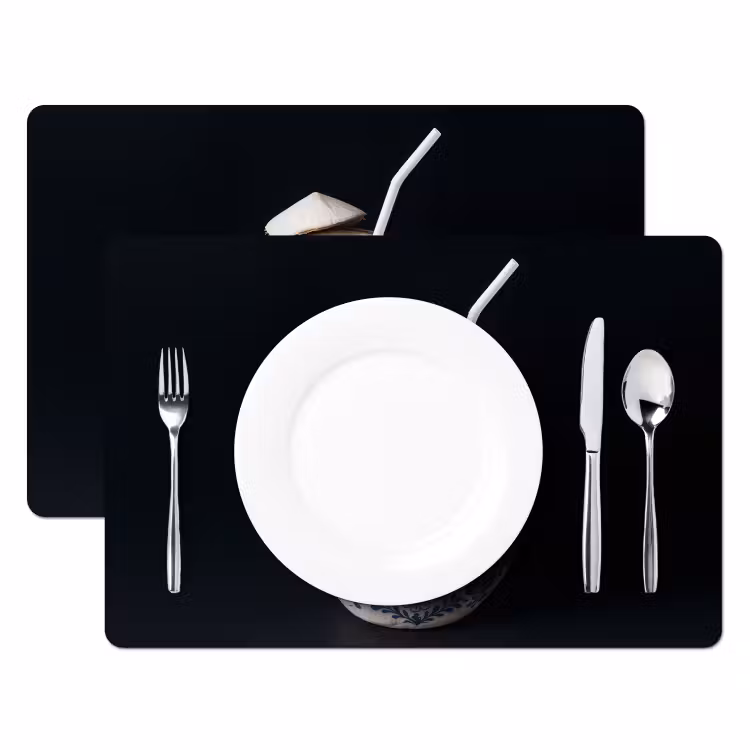 Vinilo para manteles individuales - Coco - Comida - Azul de Delft - Bebida — 2