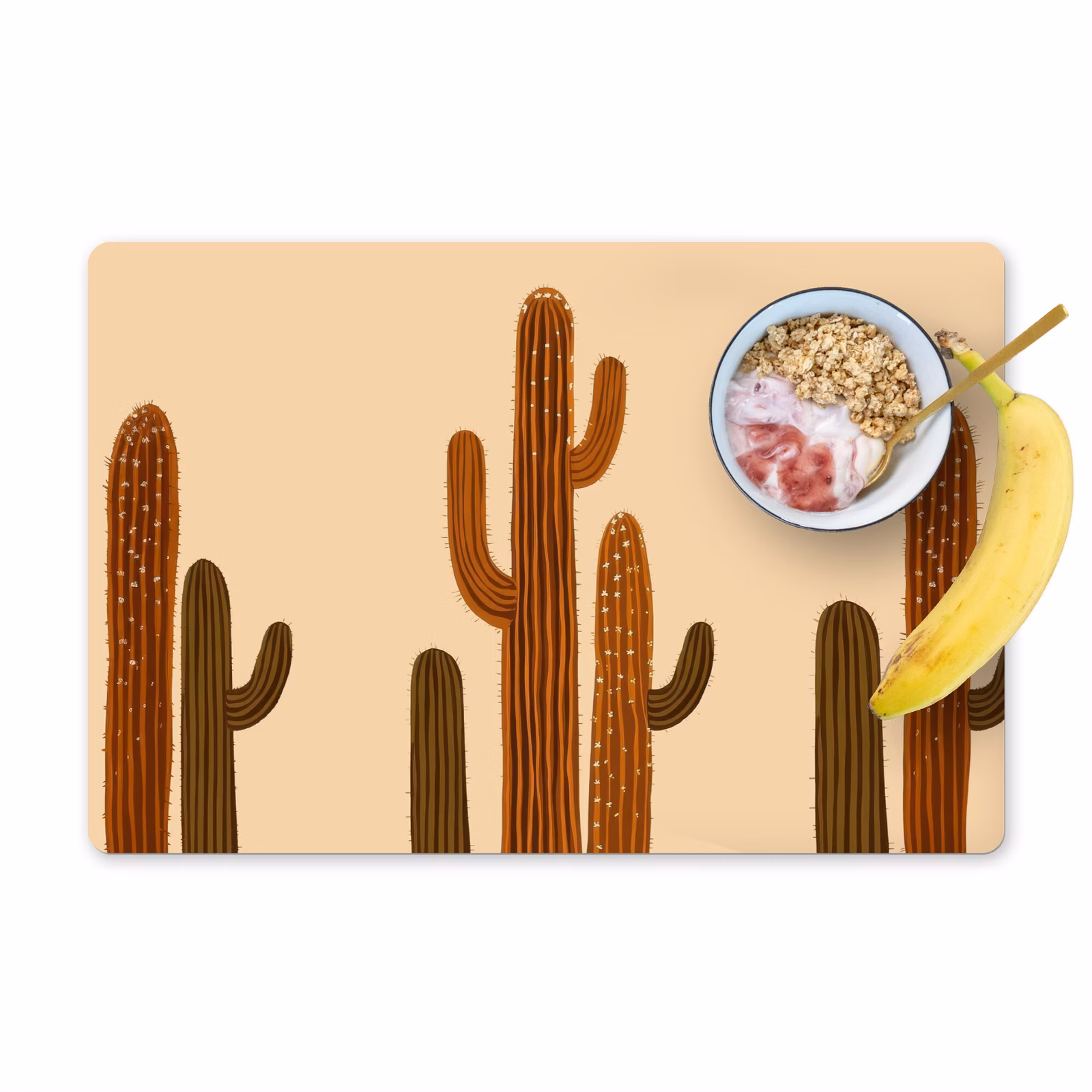 Vinilo para manteles individuales - Cactus - Desierto - Arena - Marrón — 1