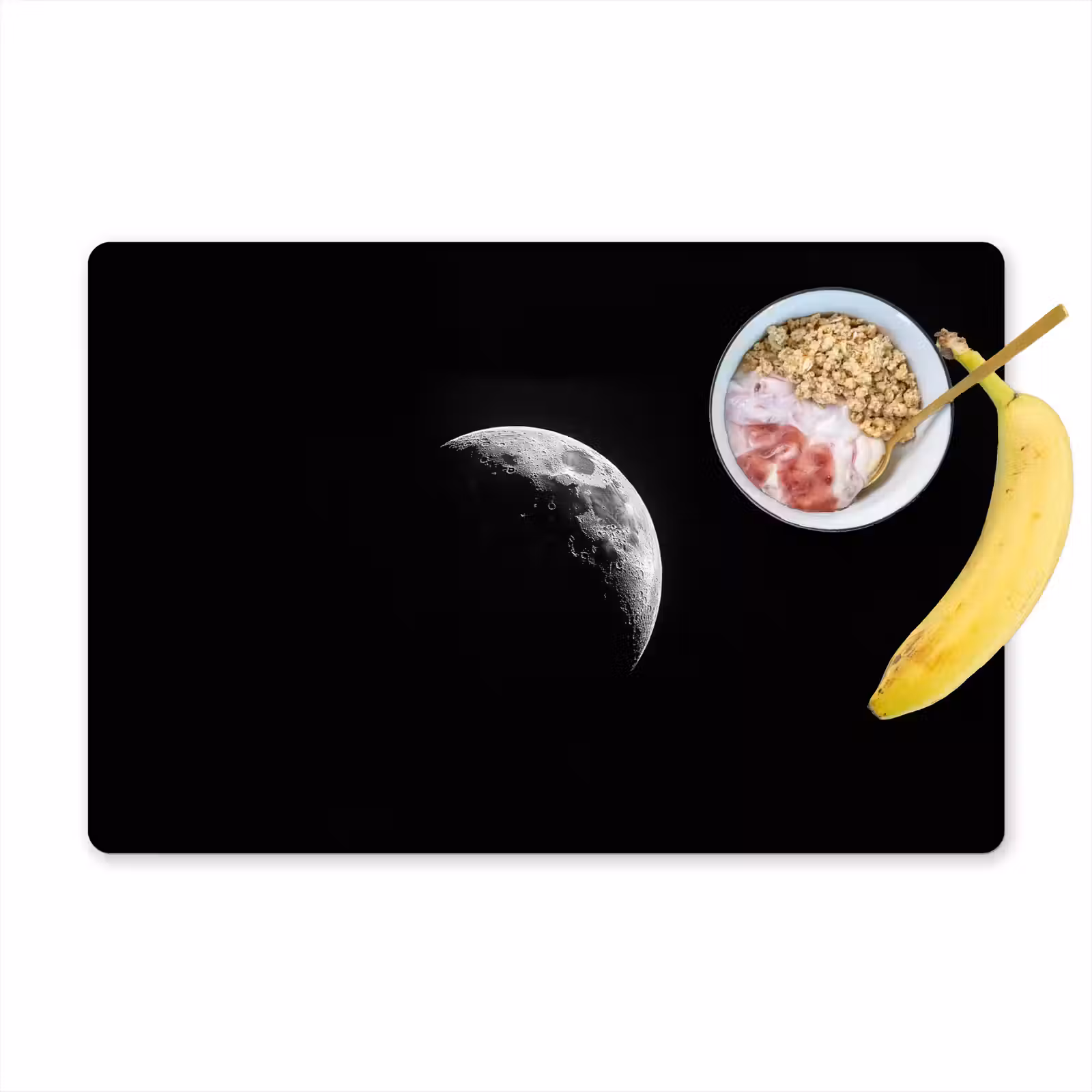 Vinilo para manteles individuales - Luna - Cielo - Negro - Sombra — 1