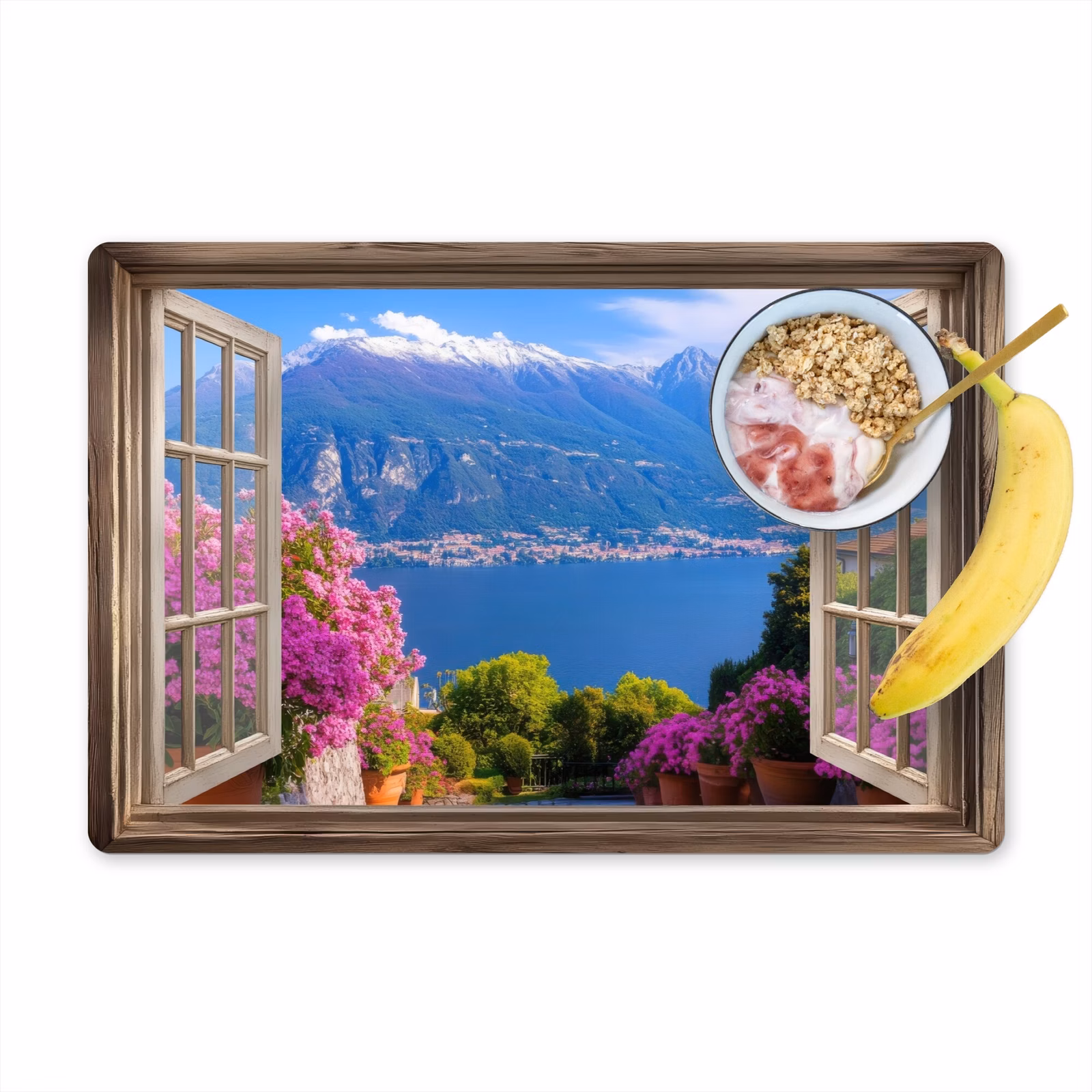 Vinilo para manteles individuales - Mirador - Montaña - Paisaje - Vistas - Lago — 1