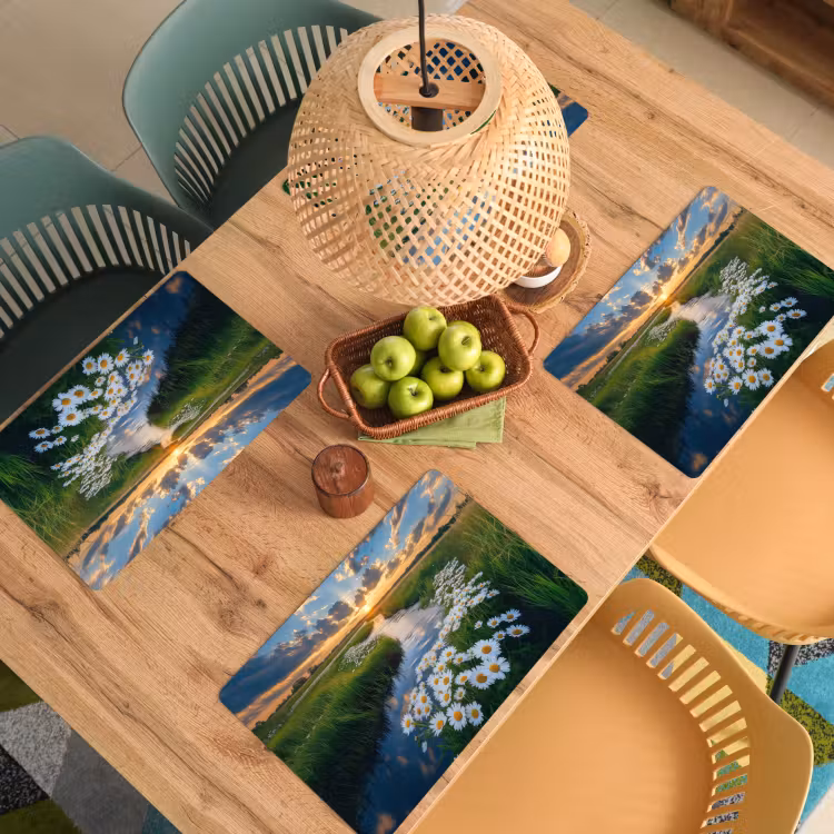 Vinilo para manteles individuales - Arroyo - Paisaje - Margarita — 3