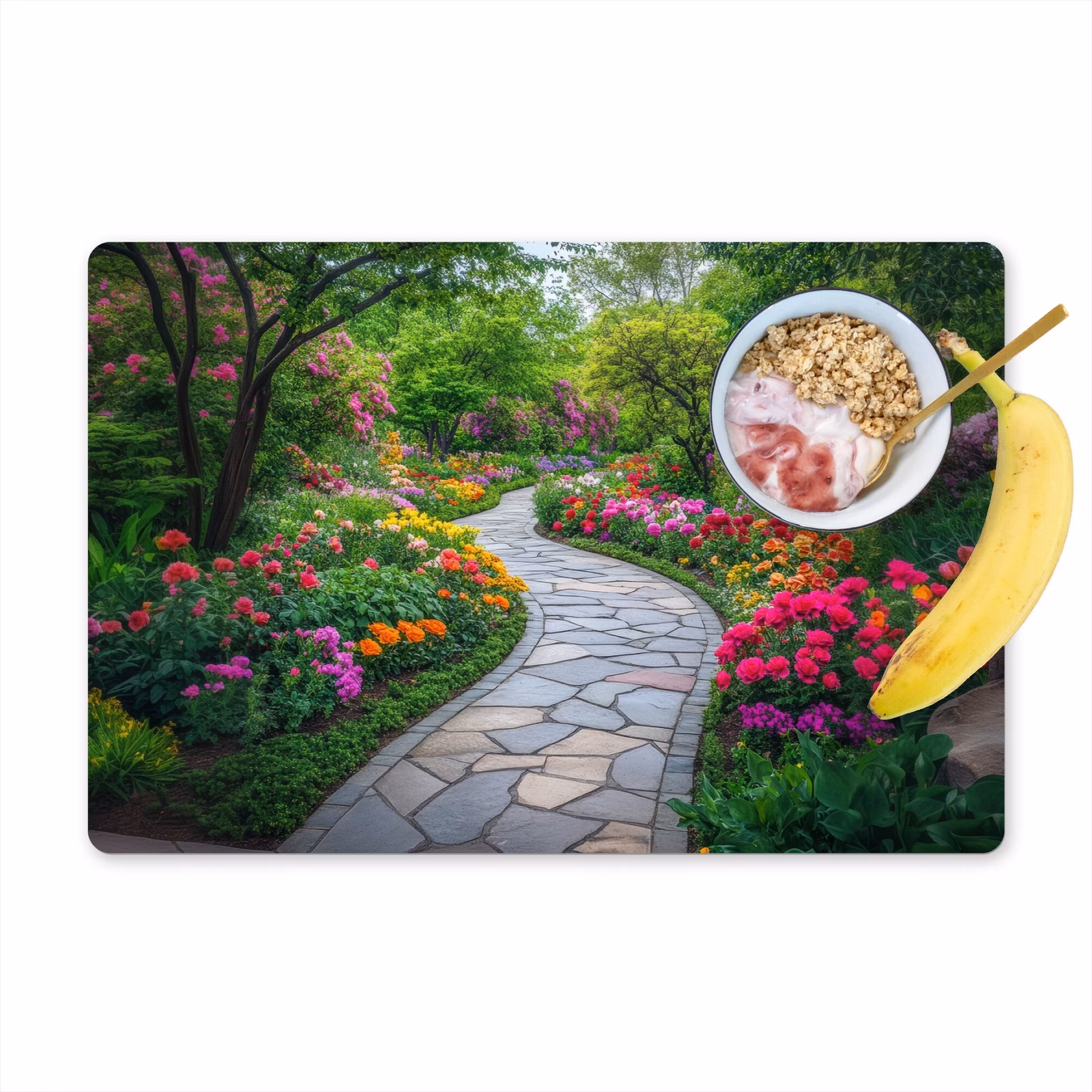 Vinilo para manteles individuales - Parque - Flores - Jardín — 1