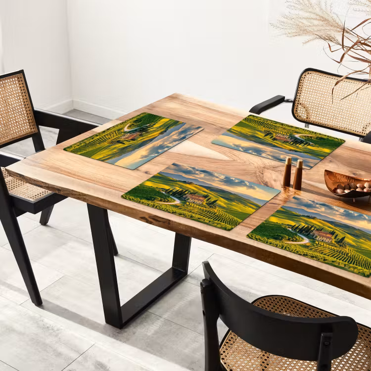 Vinilo para manteles individuales - Toscana - Paisaje - Viñedos — 4