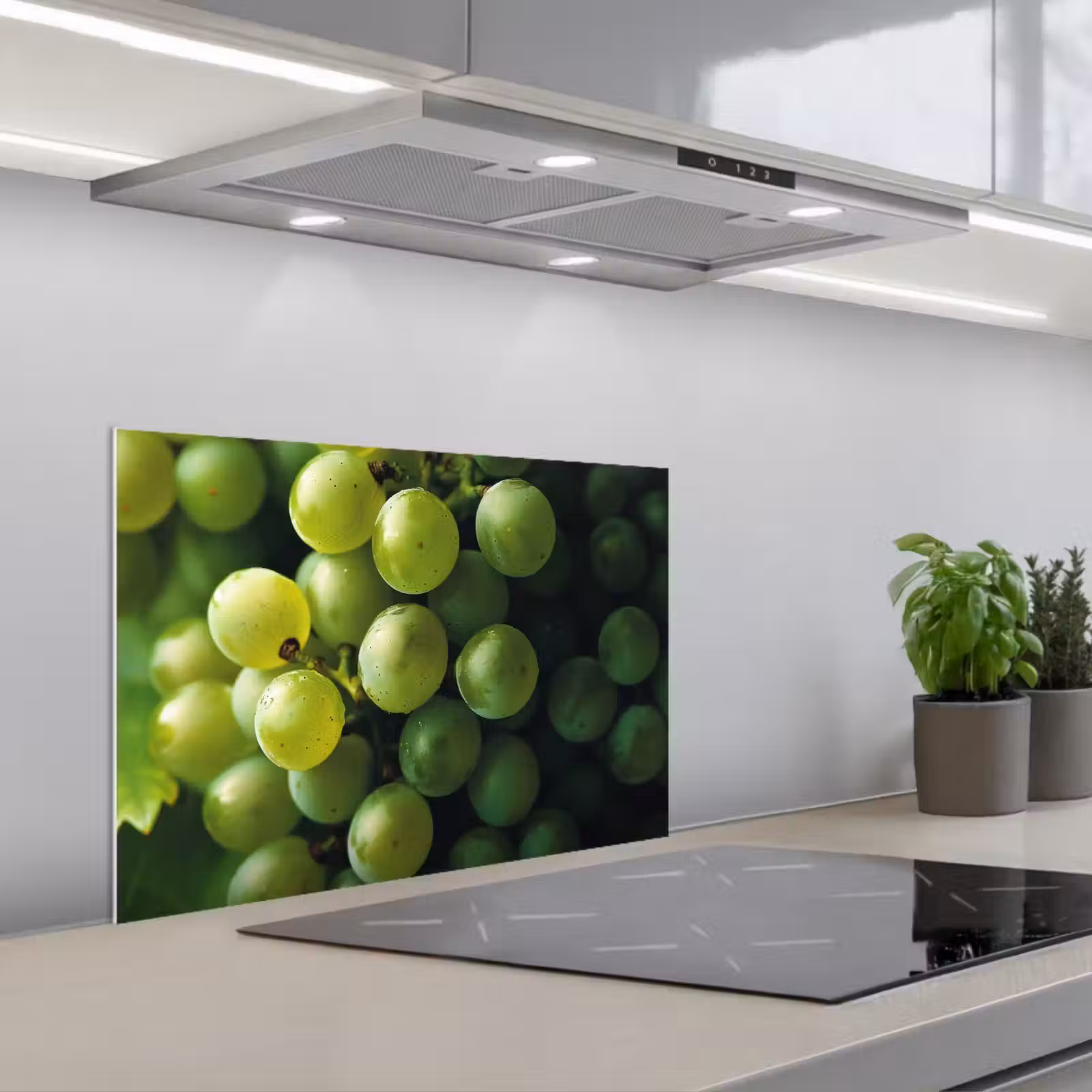 Salpicaderos de cocina - Uvas - Racimo - Verde — 1