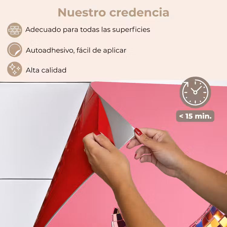 Salpicaderos de cocina - Pimienta - Disco - Rojo - Purpurina — 4