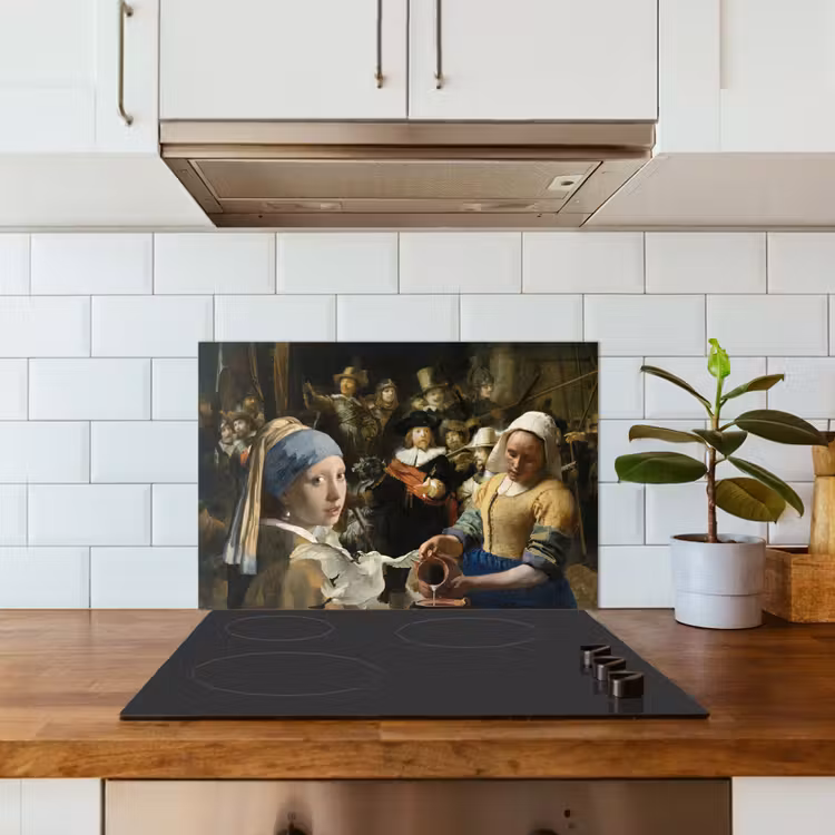 Salpicaderos de cocina - Pintura - Maestros antiguos - Cisne — 3