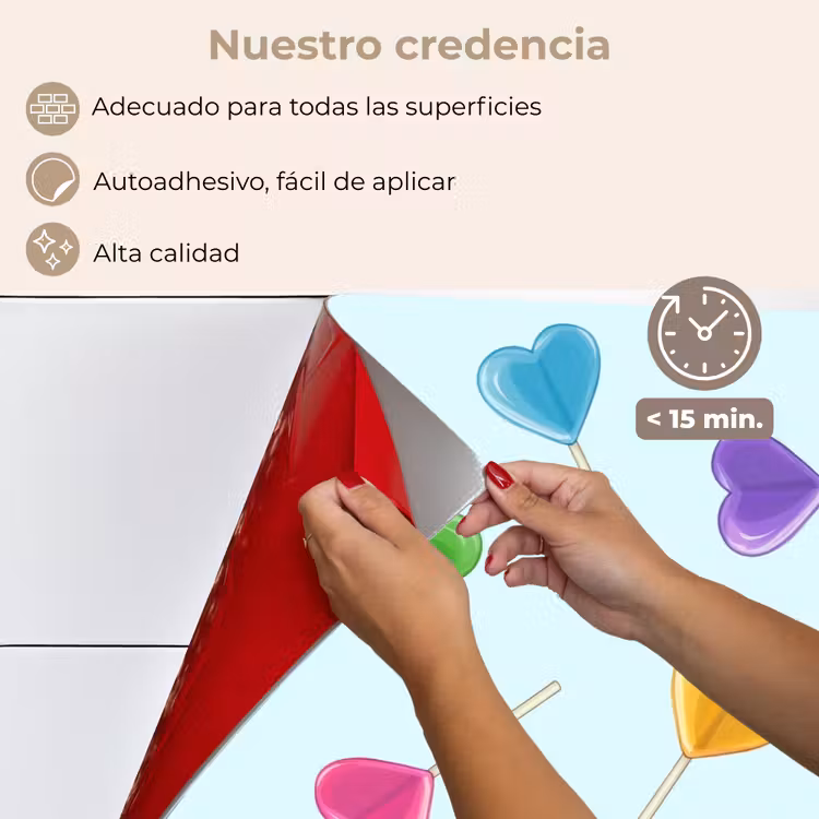 Salpicaderos de cocina - Piruleta - Arco iris - Caramelo — 4