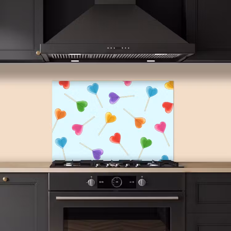 Salpicaderos de cocina - Piruleta - Arco iris - Caramelo — 5