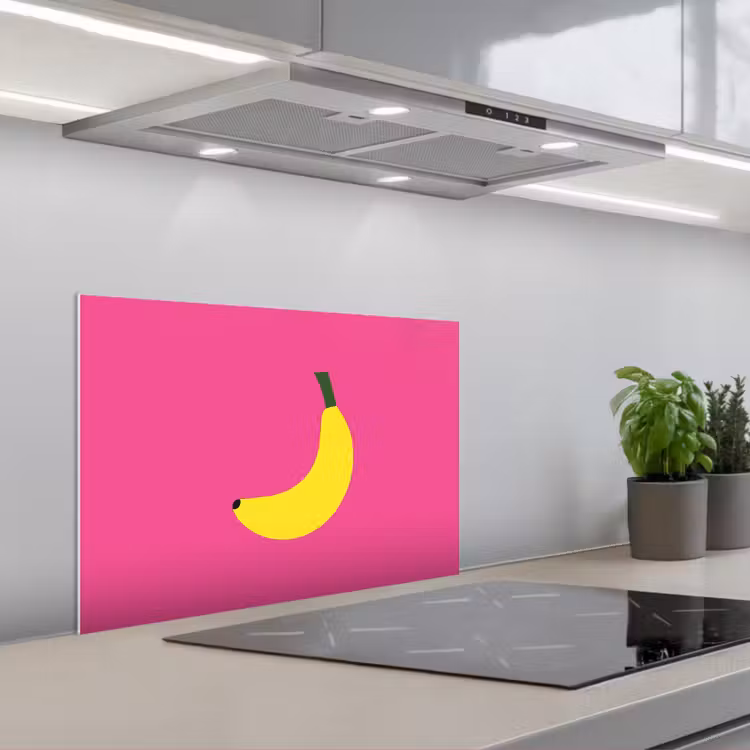 Salpicaderos de cocina - Plátano - Amarillo - Fruta — 1