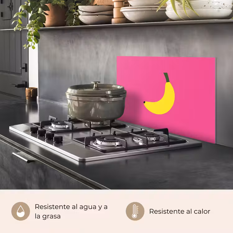Salpicaderos de cocina - Plátano - Amarillo - Fruta — 2