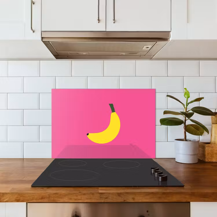 Salpicaderos de cocina - Plátano - Amarillo - Fruta — 3