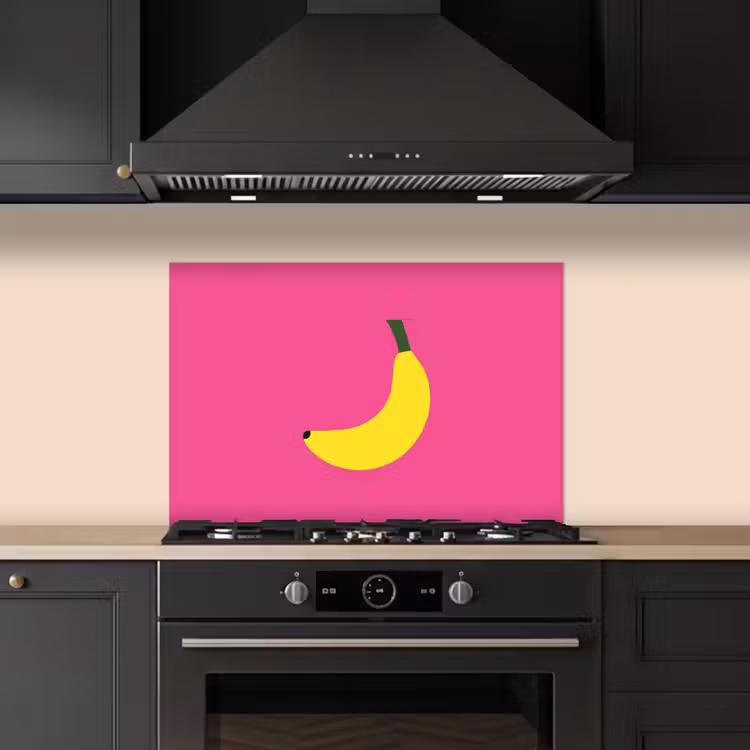 Salpicaderos de cocina - Plátano - Amarillo - Fruta — 5