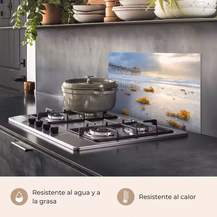 Salpicaderos de cocina - Puesta de sol en el muelle — 2
