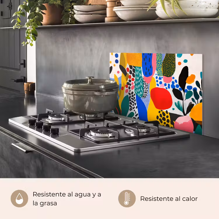 Salpicaderos de cocina - Puntos - Formas - Moderno - Colores — 2