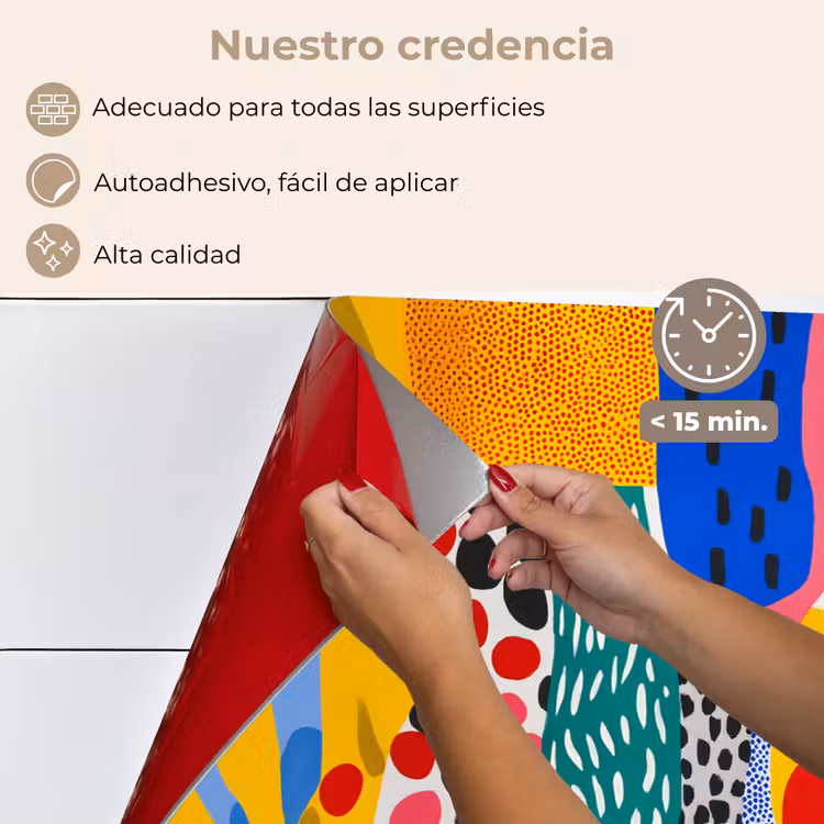 Salpicaderos de cocina - Puntos - Formas - Moderno - Colores — 4