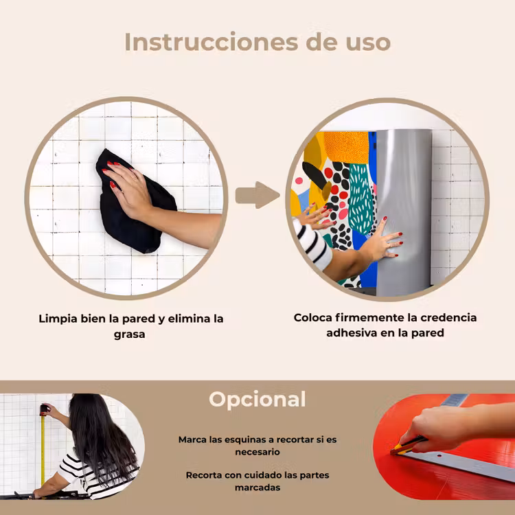 Salpicaderos de cocina - Puntos - Formas - Moderno - Colores — 6