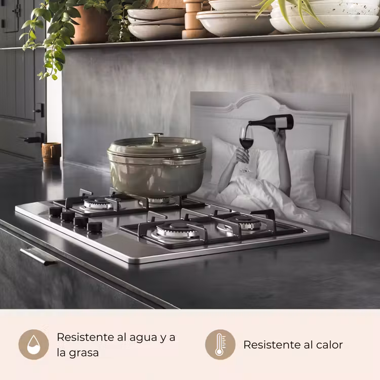 Salpicaderos de cocina - Sábanas - Brazos - Vino - Copa — 2