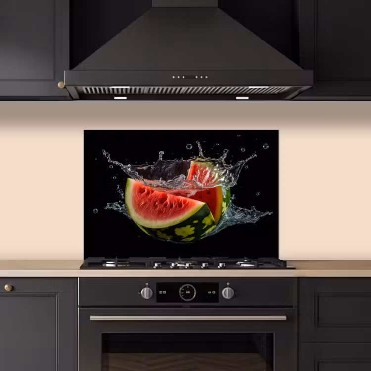 Salpicaderos de cocina - Sandía - Negra - Agua - Fruta - Melón — 5