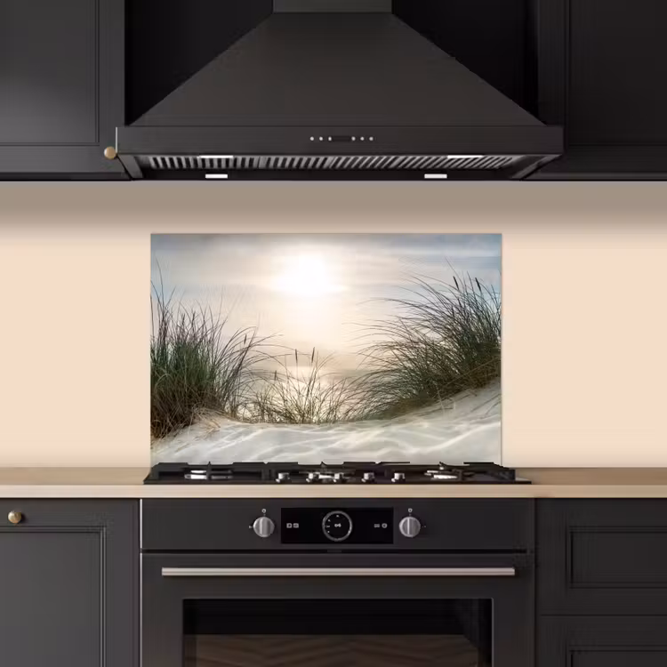 Salpicaderos de cocina - Suave amanecer sobre las dunas — 5