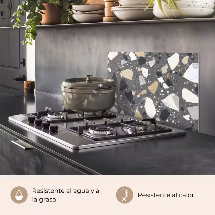 Salpicaderos de cocina - Terrazo - Decoración - Piedras — 2