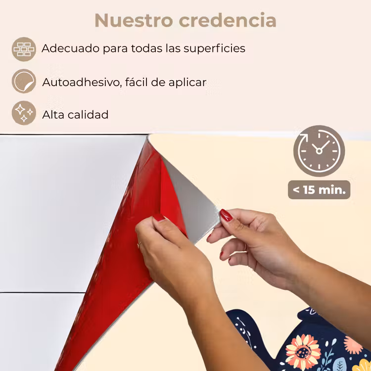 Salpicaderos de cocina - Tetera - Colorido - Flores — 4
