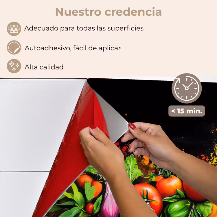 Salpicaderos de cocina - Verduras - Alimentos - Hierbas - Graffiti - Cocina — 4