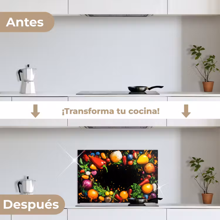 Salpicaderos de cocina - Verduras - Graffiti - Colorido - Cocina - Abstracto — 7