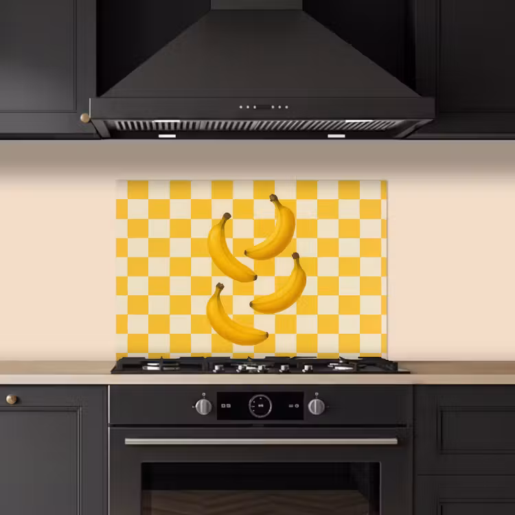 Salpicaderos de cocina - Plátanos - Amarillo - Bloqueado — 5