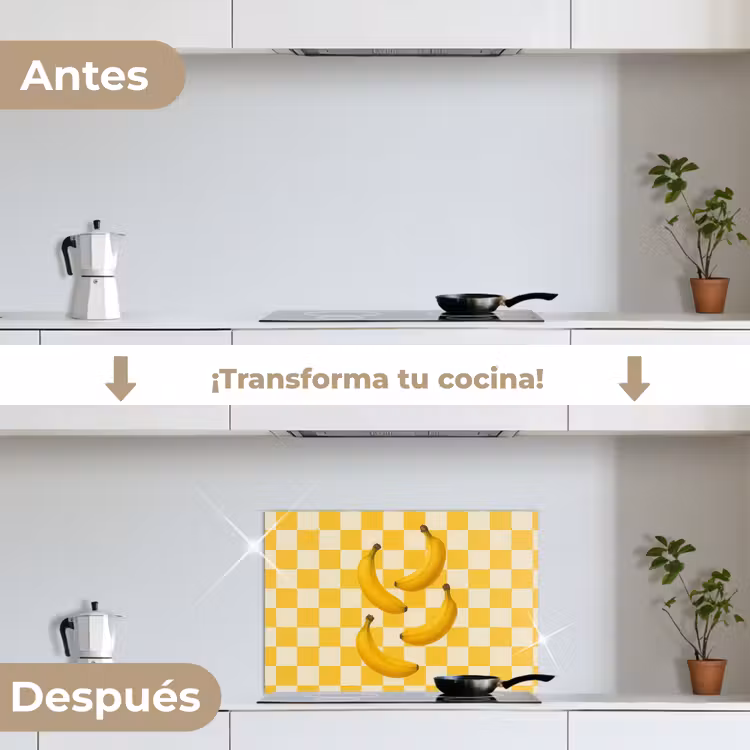 Salpicaderos de cocina - Plátanos - Amarillo - Bloqueado — 7