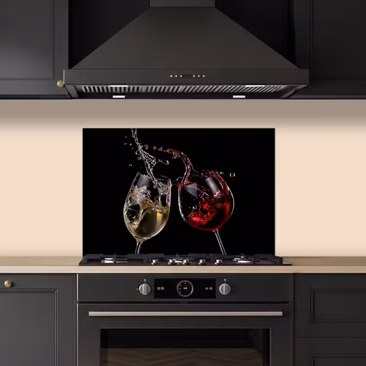 Salpicaderos de cocina - Sinfonía dinámica del vino — 5