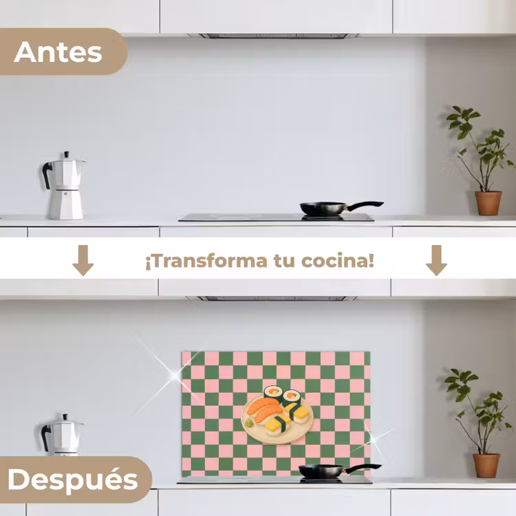 Salpicaderos de cocina - Sushi - Plato - Bloqueado - Verde — 7