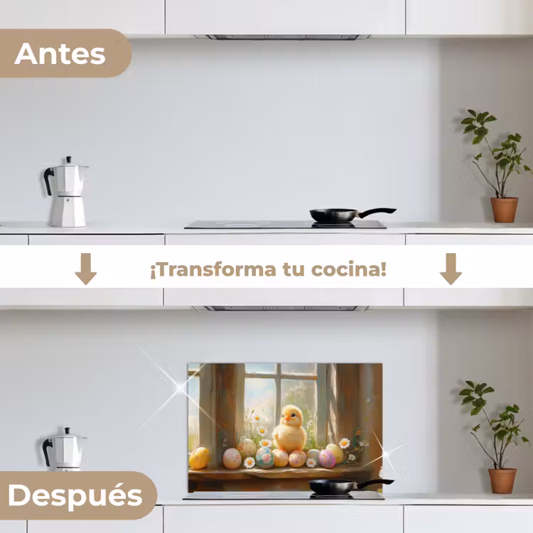 Salpicaderos de cocina - Pollito - Ventana - Huevos de Pascua — 7
