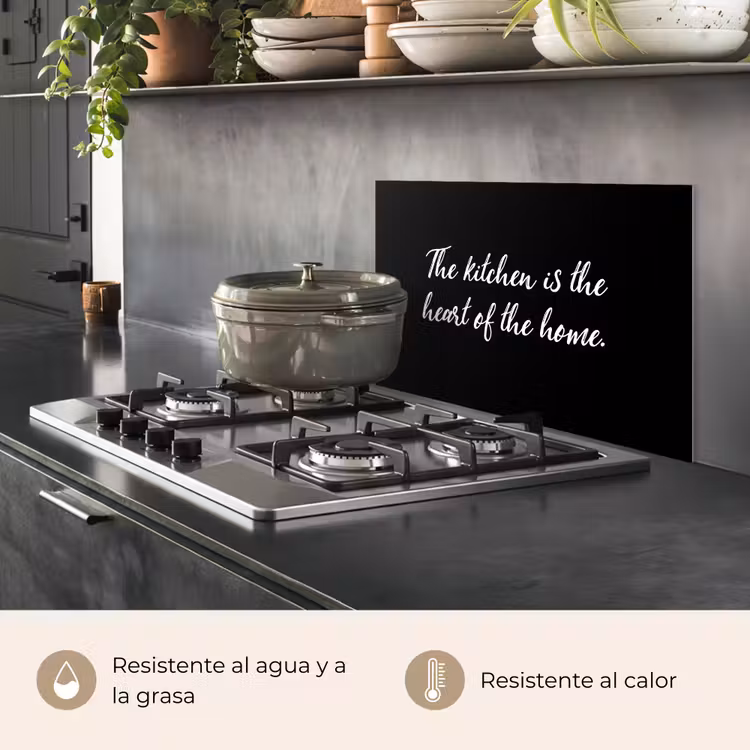 Salpicaderos de cocina - Proverbios - Cocina - Hogar - La cocina es el corazón del hogar - Citas — 2