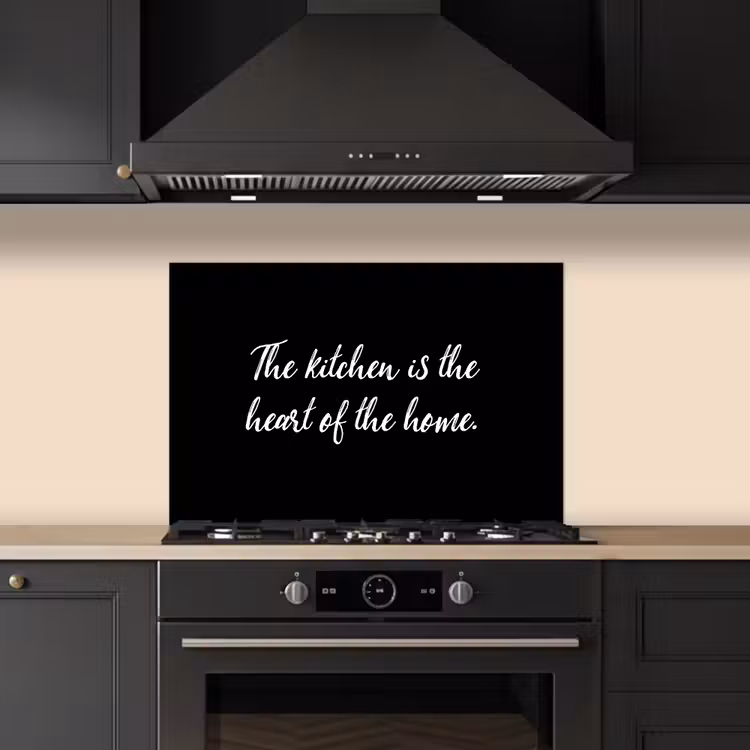 Salpicaderos de cocina - Proverbios - Cocina - Hogar - La cocina es el corazón del hogar - Citas — 5