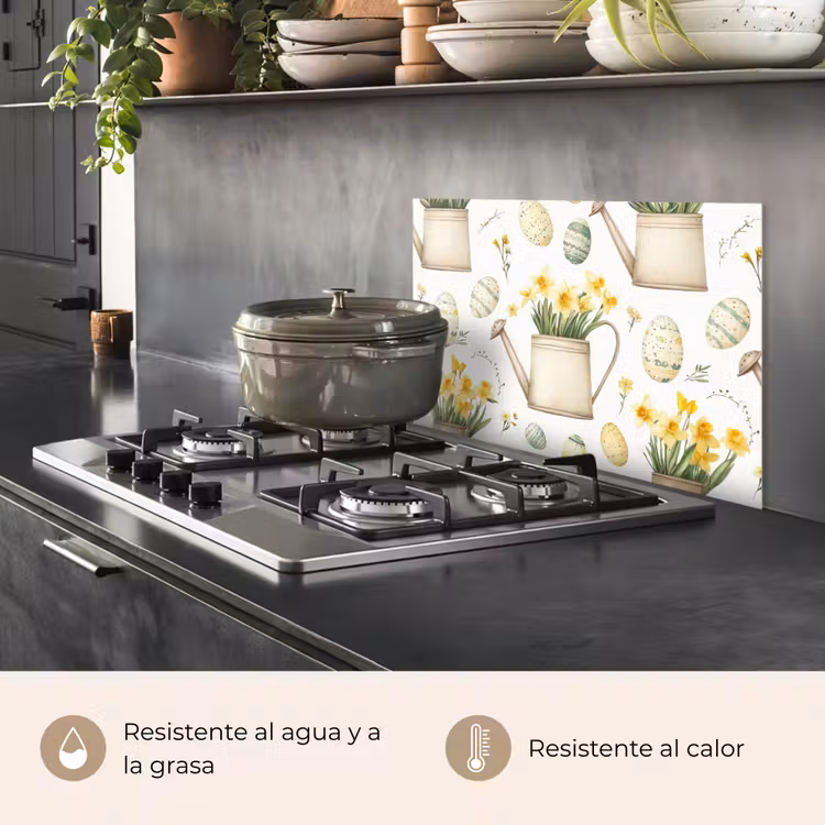 Salpicaderos de cocina - Regadera - Flores - Huevos — 2