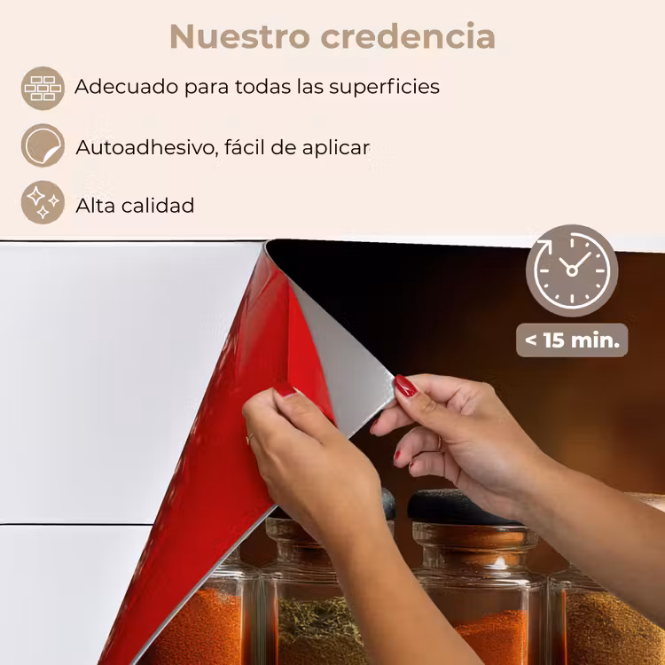Salpicaderos de cocina - Tarros - Hierbas - Especias - Cereales — 4