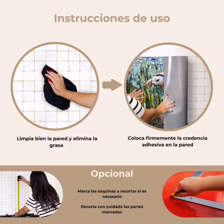 Salpicaderos de cocina - Tortuga - Algas - Mosaico — 6