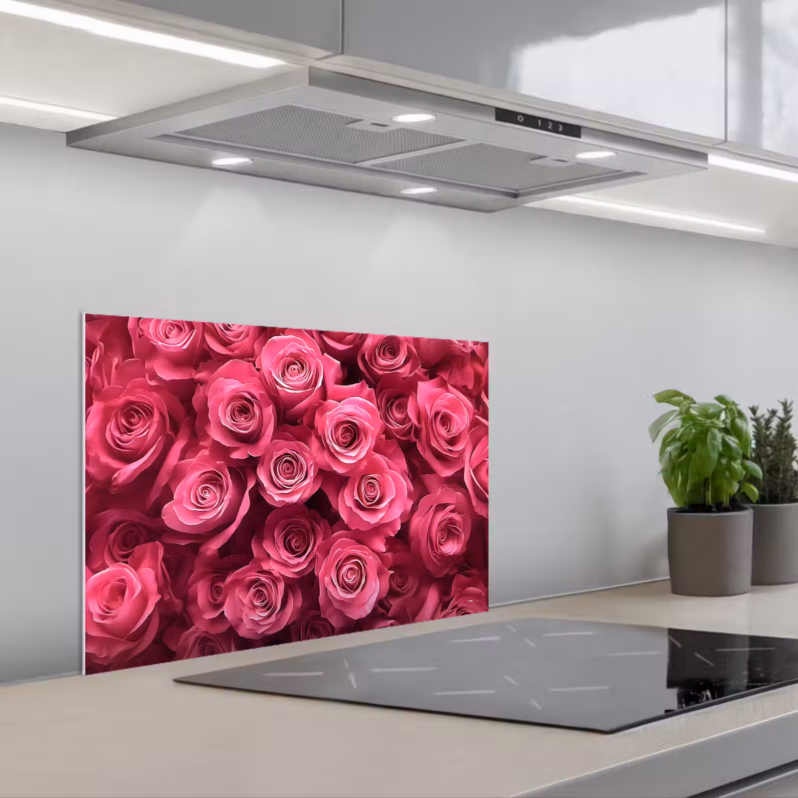 Salpicaderos de cocina - Rosas - Rosa - Flor — 1