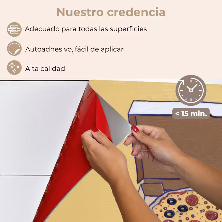 Salpicaderos de cocina - Pizza - Caja - Salami - Ilustración — 4