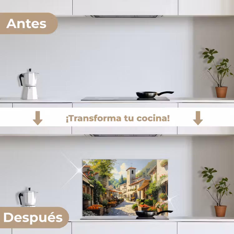 Salpicaderos de cocina - Pueblo - Sol - Puestos - Casas — 7