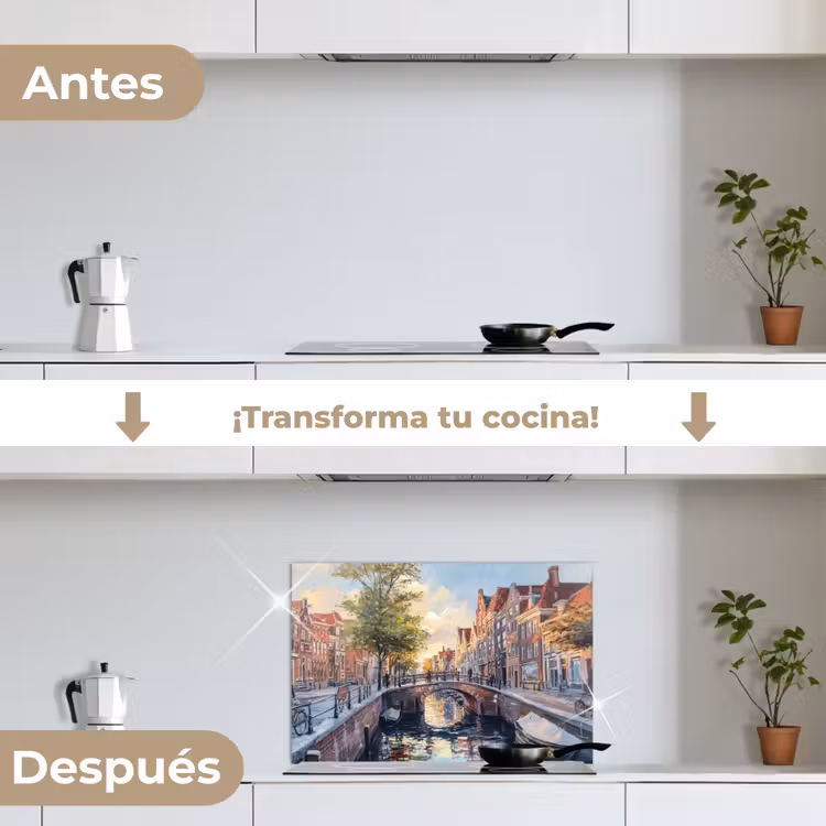 Salpicaderos de cocina - Puente - Ciudad - Casas - Barco — 7