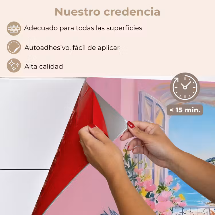 Salpicaderos de cocina - Rosa - Exterior - Pintura — 4