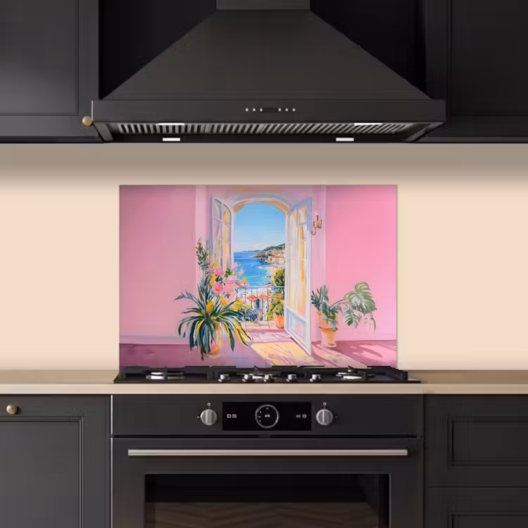 Salpicaderos de cocina - Rosa - Exterior - Pintura — 5