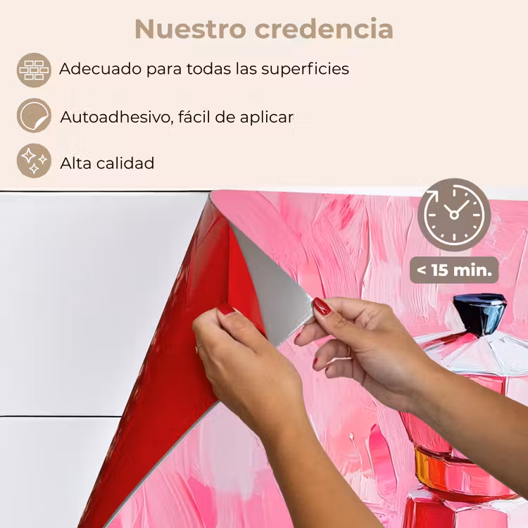 Salpicaderos de cocina - Rosa - Pintura - Café — 4