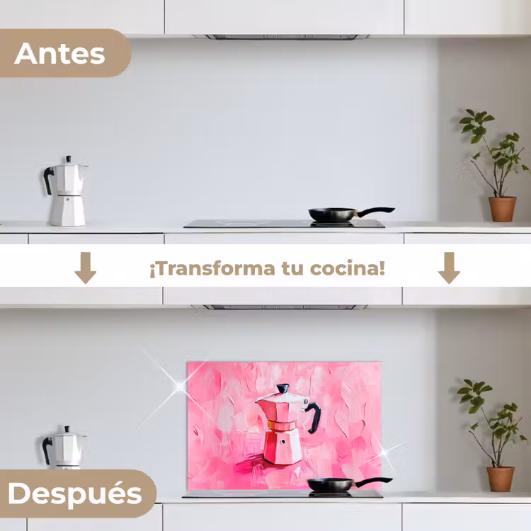 Salpicaderos de cocina - Rosa - Pintura - Café — 7