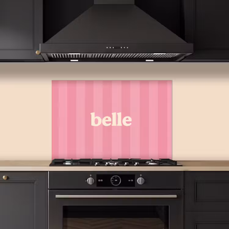 Salpicaderos de cocina - Rosa - Rayas - Belle — 5