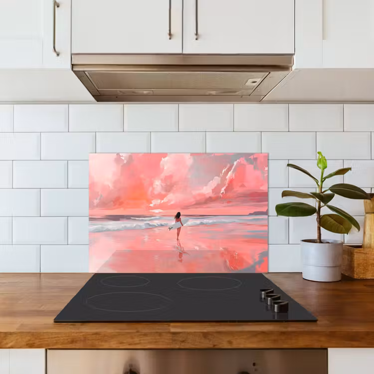 Salpicaderos de cocina - Rosa - Surf - Mar — 3