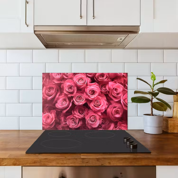Salpicaderos de cocina - Rosas - Rosa - Flor — 3